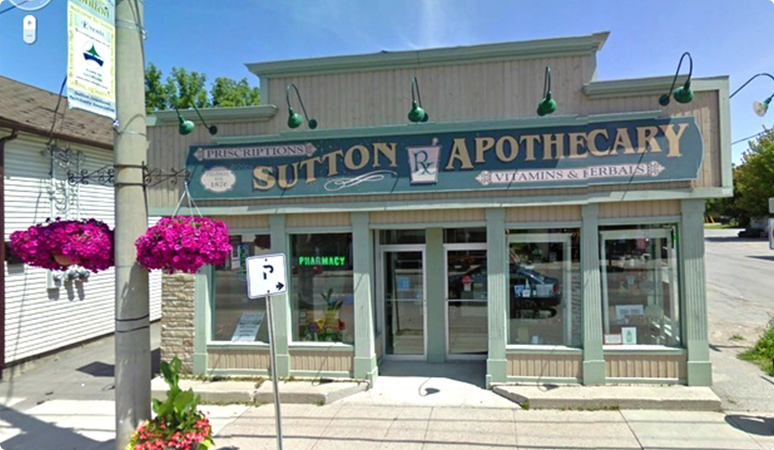 Sutton & Georgina Ontario Retail Pharmacy Location | Sutton Apothecary